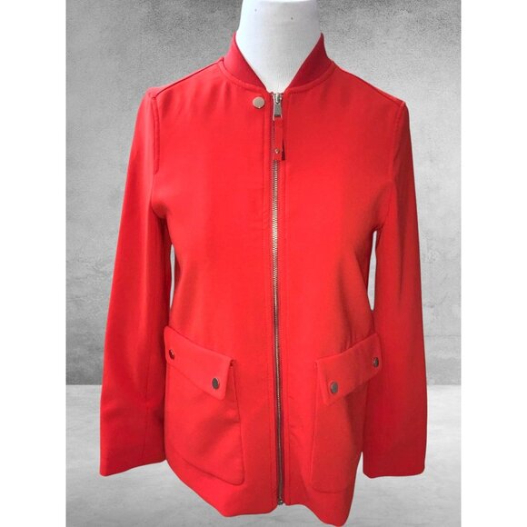 H&M Womens Regent Size 4 Orange Corporate Quiet Luxury Capsule Office Blazer NEW - Picture 10 of 10